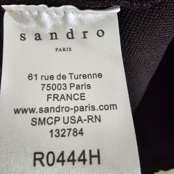 Sandro Redlake Stripe Short Sleeve Dress Women's Size XS - Picture 9 of 10